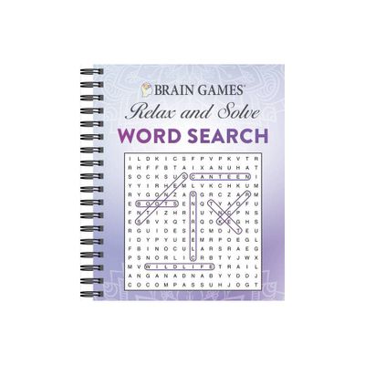 Brain Games - Relax and Solve: Word Search (Purple) - by Publications International Ltd & Brain Games (Spiral Bound)