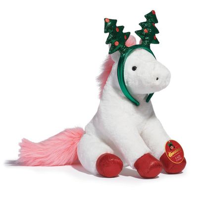 FAO Schwarz Pony with Tree Headband 12 Stuffed Animal