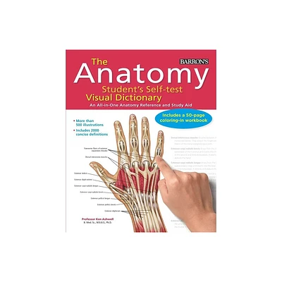 Anatomy Students Self-Test Visual Dictionary - (Barrons Visual Dictionaries) by Barrons Educational Series & Ken Ashwell (Spiral Bound)