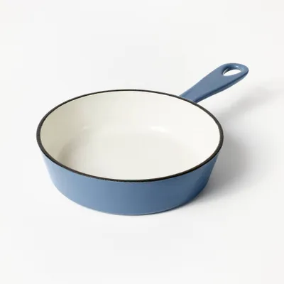 6 Enameled Cast Iron Skillet