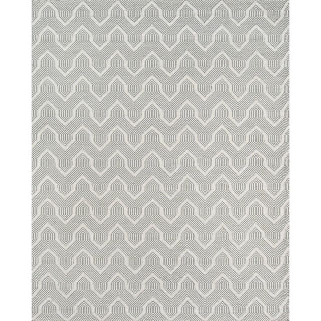 Langdon Prince Hand Woven Wool Area Rug Gray