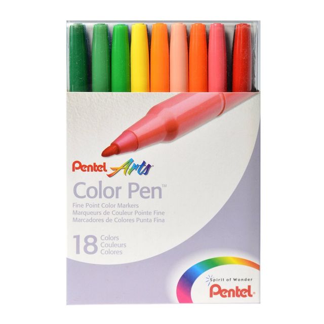 S360 Color Pen Set 18ct - Pentel