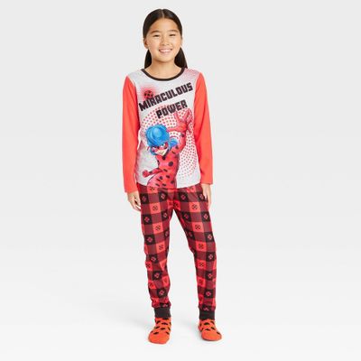 Girls Miraculous 2pc Pajama Set with Cozy Socks