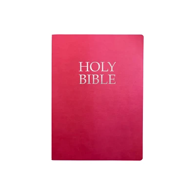 Kjver Holy Bible, Large Print, Berry Ultrasoft - (King James Version Easy Read Bible) by Whitaker House (Leather Bound)