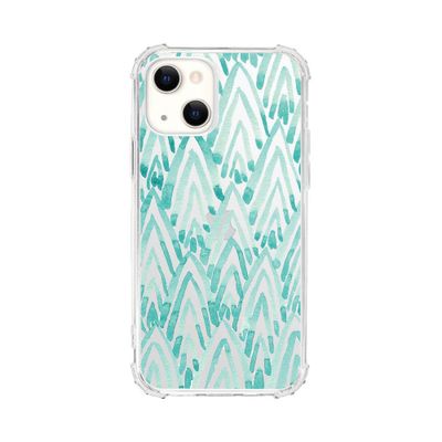 OTM Essentials Apple iPhone 13 Tough Edge Feathers & Arrows Clear Case - Arrowhead Turquoise