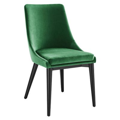 Viscount Performance Velvet Dining Chair Emerald - Modway