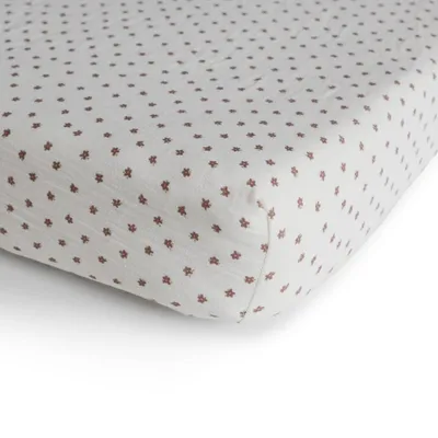 Mushie Extra Soft Muslin Crib Fitted Sheet