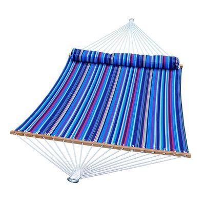 13 Quilted Hammock with Matching Pillow Striped - Algoma: No Assembly, Outdoor Use, 500 lbs Capacity