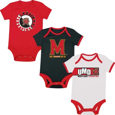 NCAA Cincinnati Bearcats Infant Boys' Short Sleeve 3pk Bodysuit Set - 0-3M