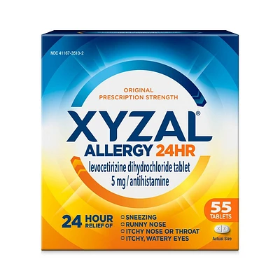 Xyzal Allergy Relief Tablets - Levocetirizine Dihydrochloride
