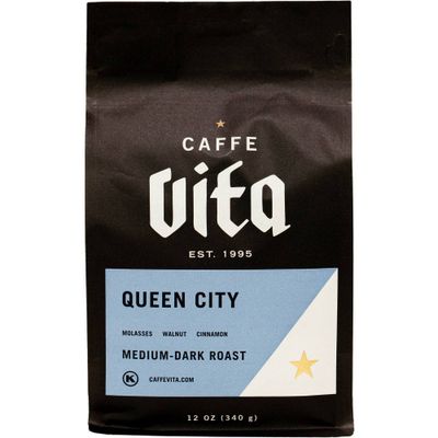 Caffe Vita Queen City Medium Roast Whole Bean Coffee - 12oz