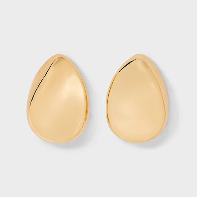 Smooth Pear Drop Earrings - A New Day Gold