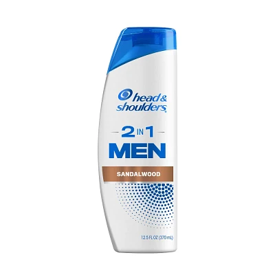 Head & Shoulders Mens 2-in-1 Dandruff Shampoo and Conditioner, Anti-Dandruff Treatment, Sandalwood for Daily Use, Paraben-Free - 12.5 fl oz
