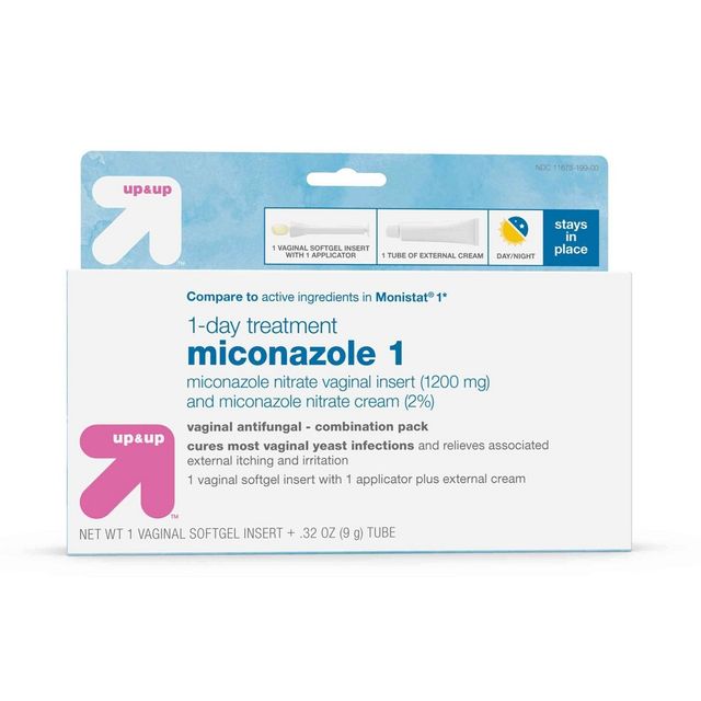 Miconazole Vaginal Antifungal Cream - 1 day Treatment - 0.32oz - up&up