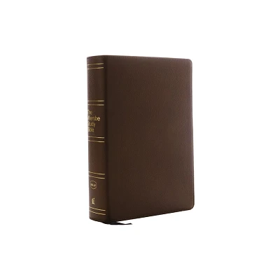 Nkjv, Wiersbe Study Bible, Genuine Leather, Brown, Comfort Print - by Thomas Nelson (Leather Bound)