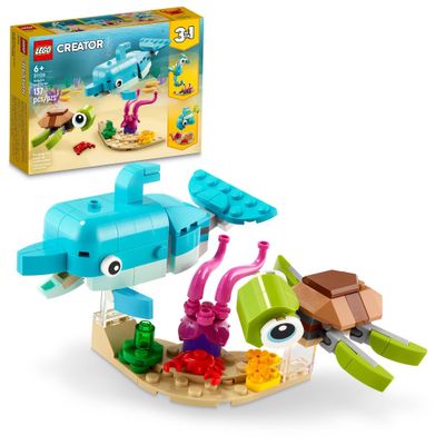 LEGO Creator 3in1 Dolphin and Turtle 31128 Building Kit