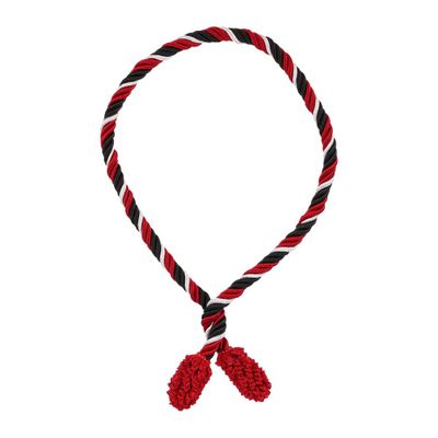 6pk 20in Decorative Garland Twist Tie Black/Red/White - Haute Dcor