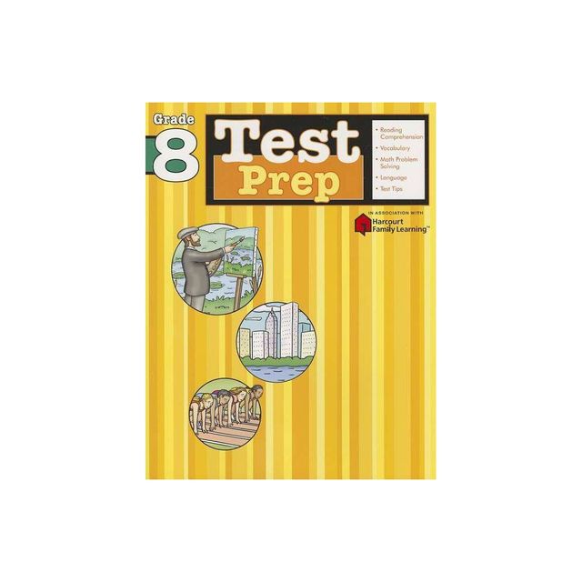 Test Prep, Grade 8 - (Flash Kids Harcourt Family Learning) by Flash Kids (Paperback)