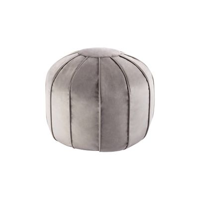 20 Round Pouf Ottoman  Velvet - WOVENBYRD