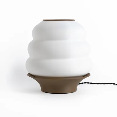 12 Honey Pot Minimalist Classic PLA 3D Printed Dimmable LED Table Lamp - JONATHAN Y: Mood Lighting, In-Line Dimmer