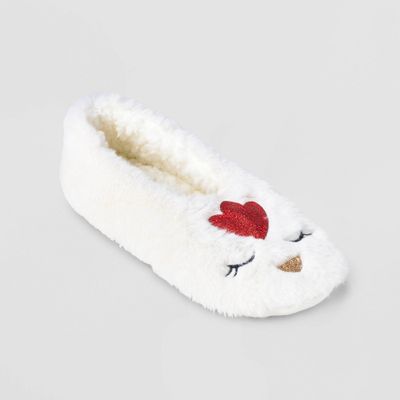 Womens Chicken Faux Fur Pull-On Slipper Socks with Grippers