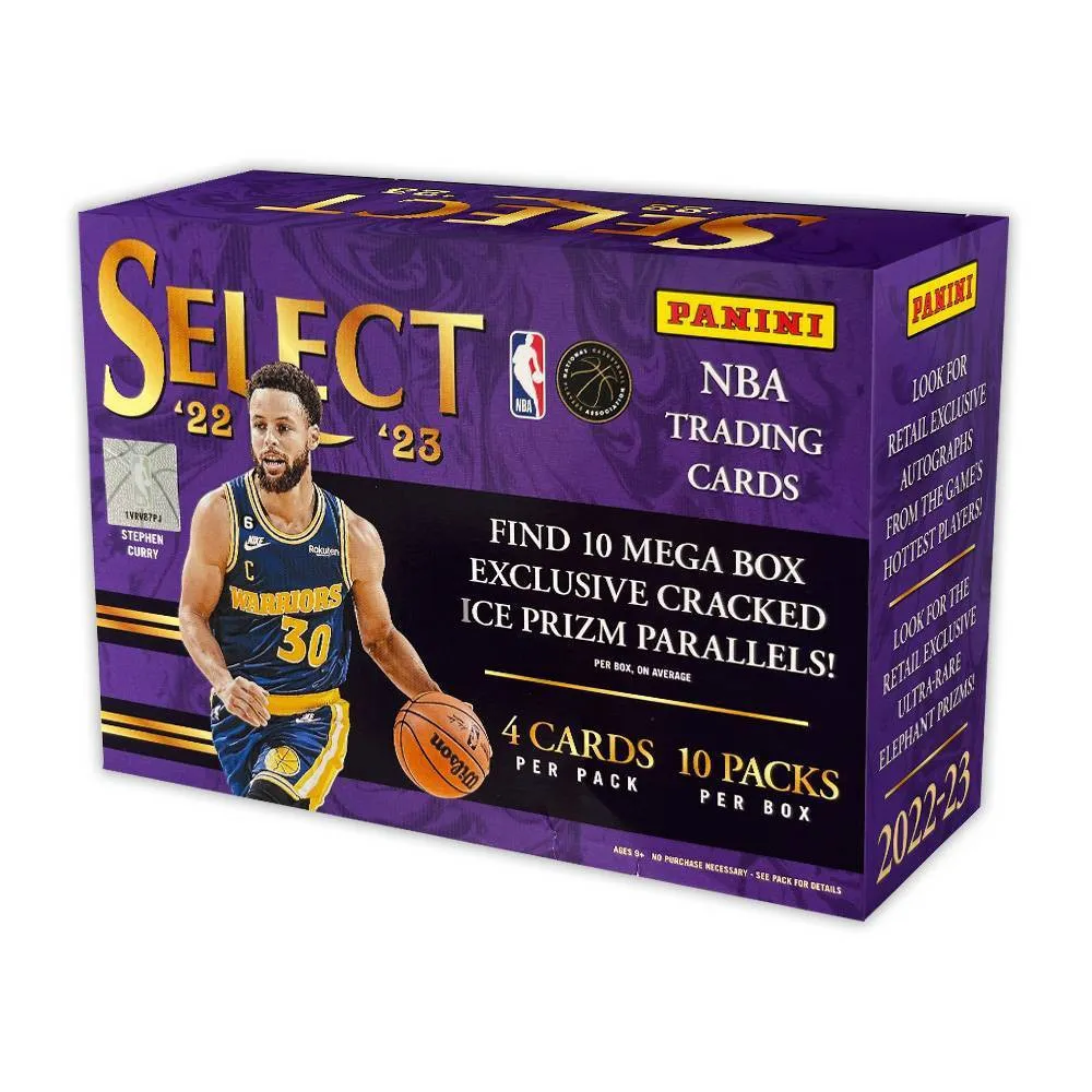 NBA 2022-23 Panini NBA Select Basketball Trading Card Mega Box | The Market  Place