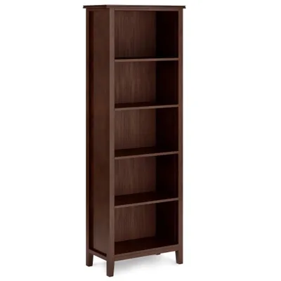 72 Stratford 5 Shelf Bookcase  - WyndenHall: Modern Pine & Plywood Storage