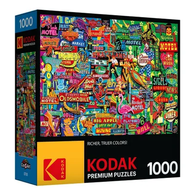 Kodak 1000 pc Jigsaw puzzle - Neon Retro Signs