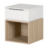 Hourra Kids Nightstand White/Beige Oak - South Shore