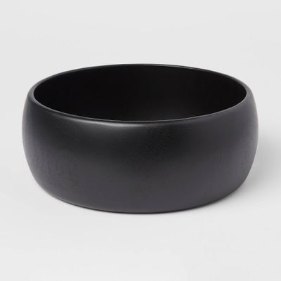 118oz Acacia Modern Serving Bowl Black - Threshold