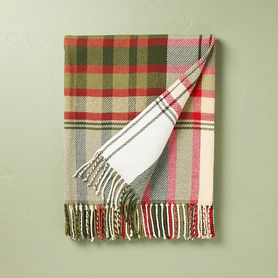 Christmas Plaid Woven Throw Blanket - Hearth & Hand with Magnolia