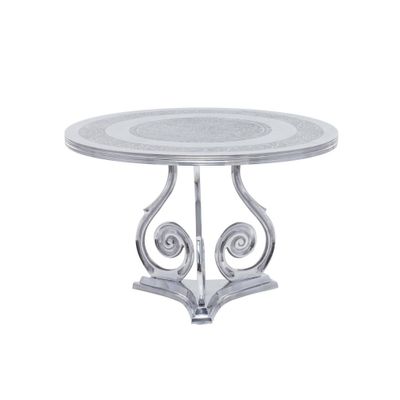 Traditional Aluminum Coffee Table Silver Fox - Olivia & May: Elegant Indoor, No Assembly Required