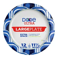 Dixie Ultra Large 11.5 Paper Plates - 12ct