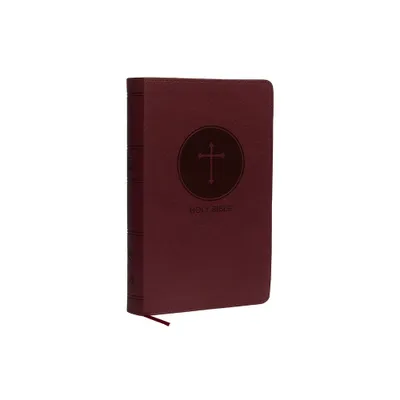 NKJV, Deluxe Gift Bible, Imitation Leather, Burgundy, Red Letter Edition - by Thomas Nelson (Leather Bound)