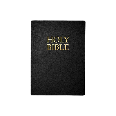 Kjver Holy Bible, Large Print, Black Bonded Leather, Thumb Index - (King James Version Easy Read Bible) by Whitaker House (Leather Bound)