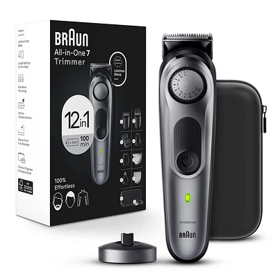 Braun Series 7 AiO7440 Rechargeable 12-in-1 Body, Beard & Hair Trimmer