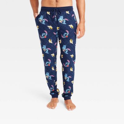 Mens Lilo & Stitch Disney Banana Jogger Pajama Pants