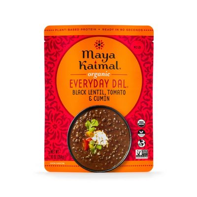 Maya Kaimal Organic Vegan Everyday Dal Black Lentils with Tomato and Cumin - 10oz