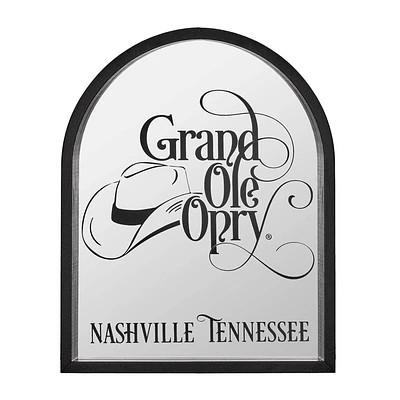 American Art Decor Grand Ole Opry Printed Mirror with Arched Frame