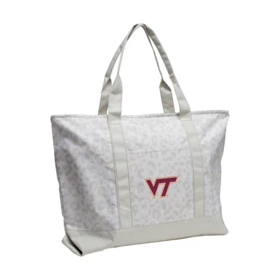 NCAA Virginia Tech Hokie Leopard Pattern Tote