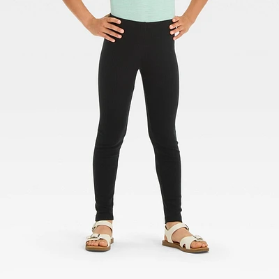 Girl Solid Ribbed Legging