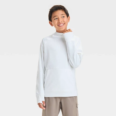 Boys Textured Tech Fleece Hoodie