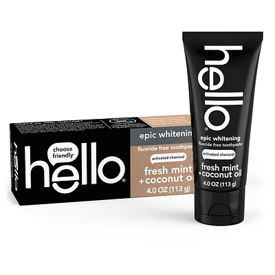 hello Activated Charcoal Whitening Toothpaste - oz