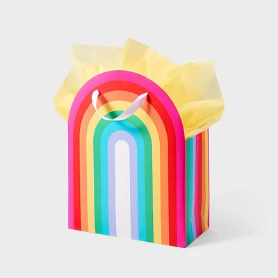 Large Rainbow Gift Bag with 6ct Tissues - Spritz