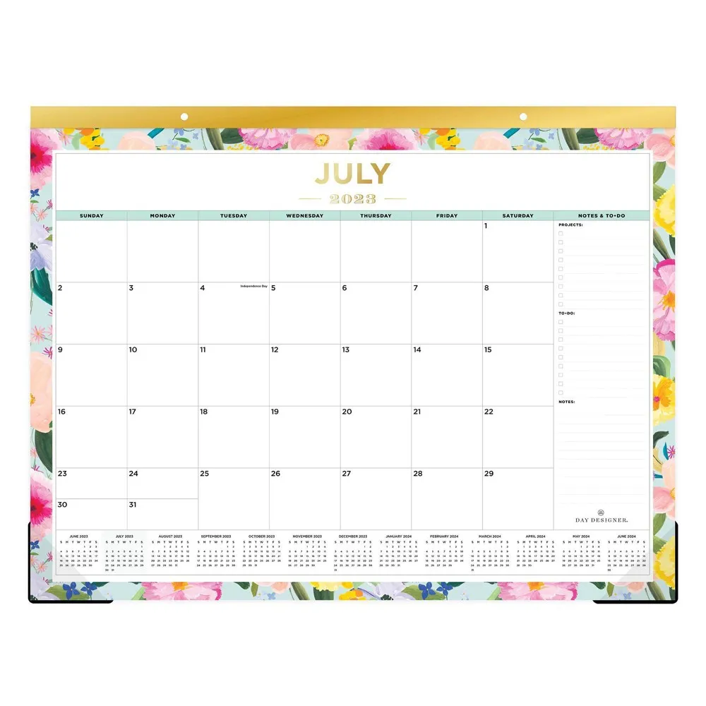 Day Designer 2023-24 Academic Desk Pad Calendar 22x17 Monthly Trim Tape  Enchanted Blue | Connecticut Post Mall