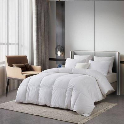 Serta  All Seasons Cotton Blend European Down Comforter: Luxurious Duvet Insert, 233 Thread Count