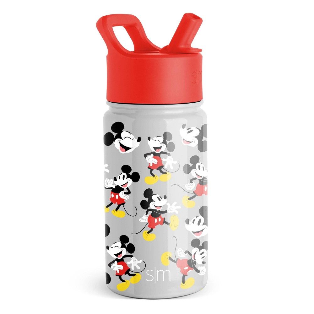 Simple Modern Disney Mickey Mouse 14oz Stainless Steel Summit Kids Water  Bottle with Straw - Simple Modern