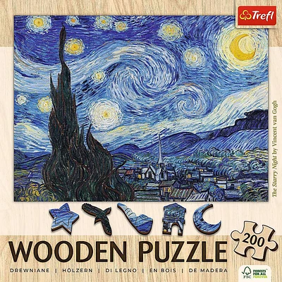 Trefl Wood The Starry Night by Vincent van Gogh- 200pc