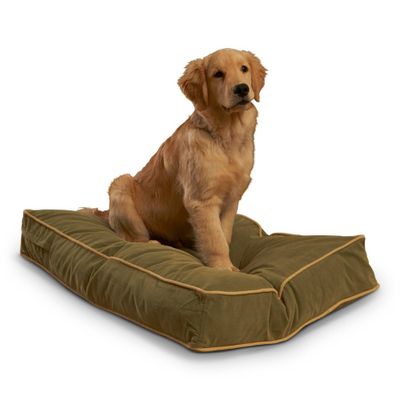 Kensington Garden Buster Reversible Rectangle Pillow Dog Bed - Moss