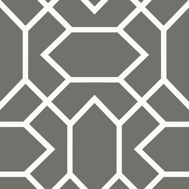 RoomMates Modern Geometric Peel and Stick Wallpaper Dark Gray